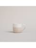 Eulenschnitt Cappuccinotasse "Me Time" in Beige/ Weiß - 190 ml