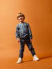 name it Sweatshirt "Leore" donkerblauw/meerkleurig