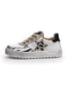 Naturino Leren sneakers "Hess" wit/goudkleurig/zwart