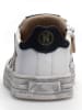 Naturino Leren sneakers "Hess" wit/goudkleurig/zwart