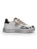 Naturino Leren sneakers "Hess" wit/goudkleurig/zwart