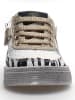 Naturino Leren sneakers "Hess" wit/goudkleurig/zwart