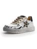 Naturino Leren sneakers "Hess" wit/goudkleurig/zwart