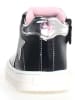 Naturino Leder-Sneakers "Hess" in Schwarz/ Rosa/ Silber