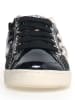 Naturino Leder-Sneakers "Quar" in Schwarz/ Creme