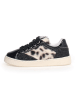 Naturino Leder-Sneakers "Quar" in Schwarz/ Creme