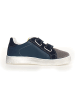 Naturino Leder-Sneakers "Pinn" in Dunkelblau/ Grau