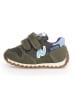 Naturino Leder-Sneakers "Sammy 2" in Khaki/ Hellblau/ Weiß