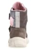 Naturino Leder-Boots "Geminae" in Dunklegrau/ Rosa