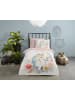 Pure Microvezel beddengoedset "Unidream" wit/lichtroze