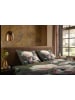 Pure Microvezel beddengoedset "White Roses" kaki/lichtroze