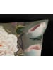 Pure Microvezel beddengoedset "White Roses" kaki/lichtroze
