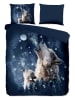 Pure Microvezel beddengoedset "Moon" donkerblauw