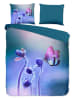 Pure Microvezel beddengoedset "Davine" petrol/paars