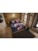 Pure Microvezel beddengoedset "Macy" antraciet/lichtroze