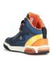 Geox Sneakers "Inek" in Dunkelblau/ Orange