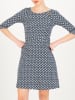 Blutsgeschwister Kleid "Mod a Hula Button" in Dunkelblau/ Weiß