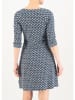 Blutsgeschwister Kleid "Mod a Hula Button" in Dunkelblau/ Weiß