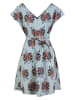 Blutsgeschwister Kleid "True Love Hourglass" in Hellblau/ Bunt