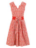 Blutsgeschwister Kleid "Souvenir Avec Plaisir" in Rot/ Weiß