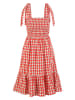 Blutsgeschwister Jurk "Seaside Picknick Love" rood/wit