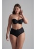Bye Bra Pełne figi high waist w kolorze czarnym