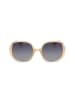 Polaroid Damen-Sonnenbrille in Dunkelblau/ Beige