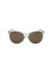 Polaroid Damen-Sonnenbrille in Transparent/ Khaki