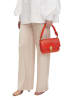 LIEBESKIND BERLIN Leder-Schultergurt in Rot - (L)38 cm