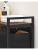Songmics Wäschekorb in Schwarz/ Braun - (B)92,5 x (H)71 x (T)33 cm