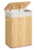Songmics Kosz w kolorze jasnobrązowo-białym na pranie - 40 x 60 x 30 cm