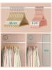 Songmics 50er-Set: Kleiderbügel in Rosa/ Roségold - (B)43,5 x (H)22,5 cm