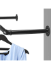 SONGMICS 2er-Set: Kleiderstangen in Schwarz - (L)92 cm