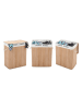 Songmics Wasmand lichtbruin/wit - (B)52 x (H)62,5 x (D)32 cm