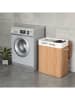 Songmics Wasmand lichtbruin/wit - (B)52 x (H)62,5 x (D)32 cm