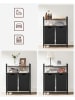Songmics Wäschekorb in Schwarz/ Braun - (B)73 x (H)91 x (T)33 cm