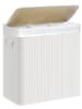 Songmics Wäschekorb in Weiß/ Beige - (B)60 x (H)61 x (T)40 cm
