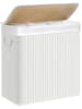 Songmics Wasmand wit/lichtbruin - (B)60 x (H)61,5 x (D)40 cm