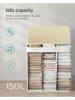 Songmics Wäschekorb in Weiß/ Beige - (B)60 x (H)61 x (T)40 cm