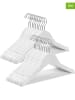 Songmics 20-delige set: kledinghangers wit/zilverkleurig - (B)35 x (H)20 cm