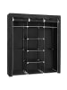 SONGMICS Szafa w kolorze czarnym na ubrania - 150 x 175 x 45 cm