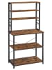 Songmics Keukenrek zwart/bruin - (B)80 x (H)167 x (D)40 cm