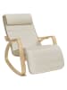 SONGMICS Schommelstoel beige/lichtbruin - (B)84 x (H)121,5 x (D)67 cm