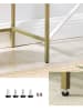 Songmics Konsole in Transparent/ Gold - (B)100 x (H)80 x (T)35 cm