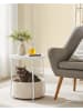 Songmics Beistelltisch in Weiß/ Beige - (H)45 x Ø 50 cm