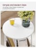 Songmics Beistelltisch in Weiß/ Beige - (H)45 x Ø 50 cm