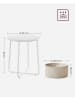 Songmics Beistelltisch in Weiß/ Beige - (H)45 x Ø 50 cm
