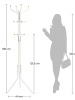 SONGMICS Garderoba stojąca w kolorze białym na ubrania - 44 x 182 x 44 cm