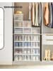 Songmics 18-delige set: schoenenboxen transparant - (B)25 x (H)18,5 x (D)35 cm