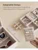 Songmics Sieradenkastje wit - (B)24 x (H)11 x (D)20,5 cm